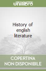 History of english literature libro