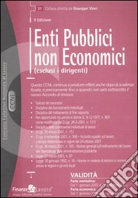 Enti pubblici non economici (esclusi i dirigenti) libro