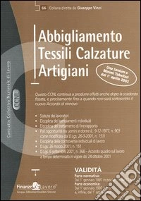 Abbigliamento tessile e calzature artigiani libro