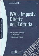 Iva e imposte dirette nell'editoria libro