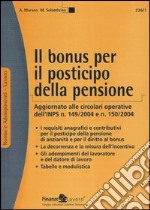 Il bonus per il posticipo della pensione libro