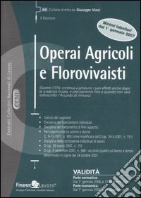Operai agricoli e florovivaisti libro