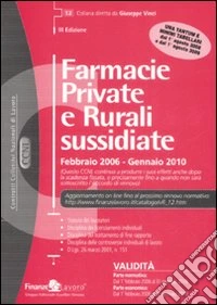 Farmacie private e rurali sussidiate