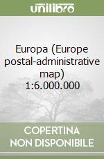 Europa (Europe postal-administrative map) 1:6.000.000 libro