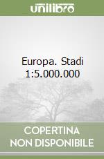 Europa. Stadi 1:5.000.000 libro