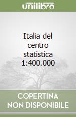 Italia del centro statistica 1:400.000 libro