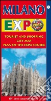 Milano Expo 2015. Tourist and shopping city map. Plan of the Expo center libro