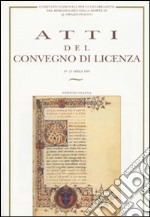 Atti del Convegno di Licenza del Comitato Nazionale per le celebrazioni del bimillenario della morte di Q. Orazio Flacco (Licenza, 19-23 aprile 1993) libro