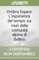 Ombra fugace. L'esperienza del tempo sui muri della comunità alpina di Bellino libro