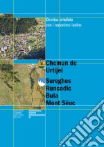 Chemun de Urtijëi. Sureghes Runcadic Bula Mont Sëuc. Chertes ortofoto cun i toponims ladins libro