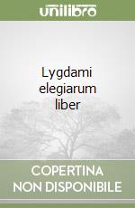 Lygdami elegiarum liber libro