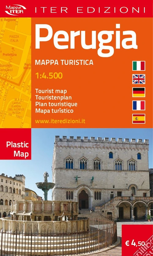 Perugia. Pianta turistica 1:4.500