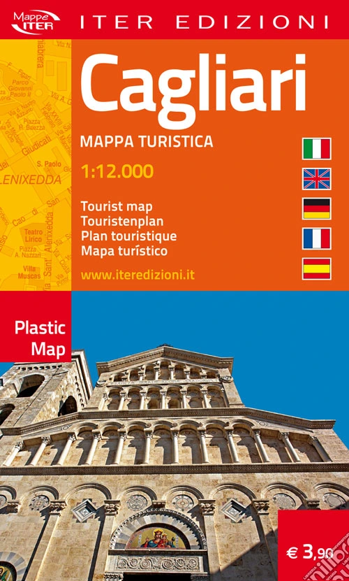 Cagliari. Pianta turistica. Ediz. multilingue