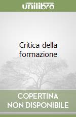 Critica della formazione libro