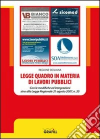 Legge quadro in materia di lavori pubblici libro