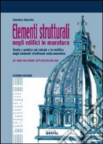 Elementi strutturali negli edifici in muratura. Con Contenuto digitale per download e accesso on line libro