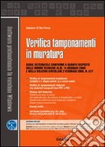 Verifica tamponamenti in muratura. Con Contenuto digitale per download e accesso on line libro