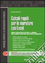 Calcoli rapidi per le murature con Excel. Con Contenuto digitale per download e accesso on line libro