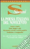 Poesia italiana del Novecento libro