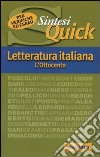 Letteratura italiana. L'Ottocento libro