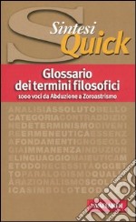 Glossario dei termini filosofici libro