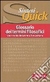 Glossario dei termini filosofici libro