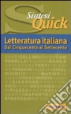 Letteratura italiana. Dal Cinquecento al Settecento libro