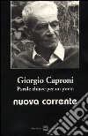 Giorgio Caproni. Parole chiave per un poeta libro
