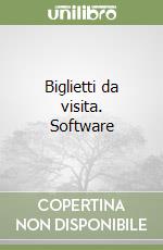 Biglietti da visita. Software libro