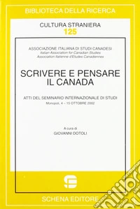 Scrivere e pensare il Canada
