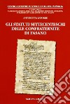 Gli statuti settecenteschi delle confraternite di Fasano libro