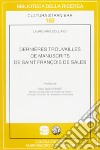 Dernières trouvailles de manuscrits de saint François de Sales libro di Colliard Lauro-Aimé