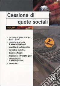 Cessione di quote sociali libro