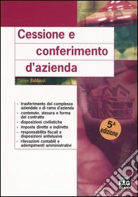 Cessione e conferimento d'azienda libro