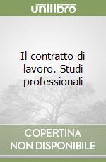 Il contratto di lavoro. Studi professionali libro