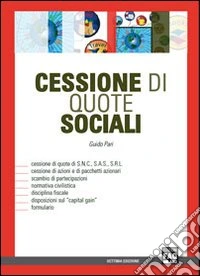 Cessione di quote sociali libro