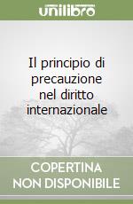 Il principio di precauzione nel diritto internazionale libro