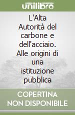 L'Alta Autorità del carbone e dell'acciaio. Alle origini di una istituzione pubblica libro