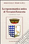 Toponomastica antica di Terrasini-Favarotta libro