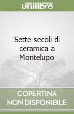 Sette secoli di ceramica a Montelupo libro