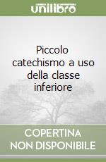 Piccolo catechismo a uso della classe inferiore libro