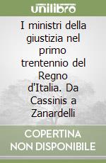 I ministri della giustizia nel primo trentennio del Regno d'Italia. Da Cassinis a Zanardelli libro
