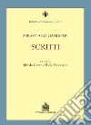 Scritti. Vol. 1/3 libro