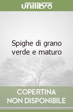 Spighe di grano verde e maturo libro