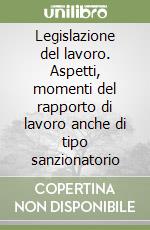 Legislazione del lavoro. Aspetti, momenti del rapporto di lavoro anche di tipo sanzionatorio libro