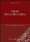 Origini della lirica greca libro