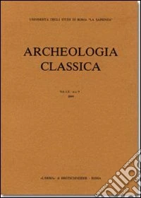 Archeologia classica (2011). Vol. 62 libro