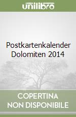 Postkartenkalender Dolomiten 2014 libro