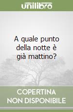 A quale punto della notte è già mattino? libro