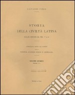 Storia della civiltà latina. Dalle origini al sec. V a. C.. Vol. 4: Tavole